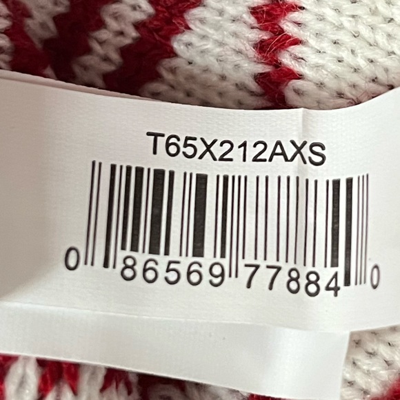 Friends Forever Snowflakes and Reindeer Pet Sweater Red White Size XSmall - Picture 7 of 8